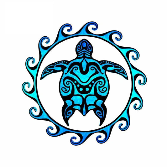 Stickers Funny Exterior Tribal Turtle Pvc Decals Motorcycle Body