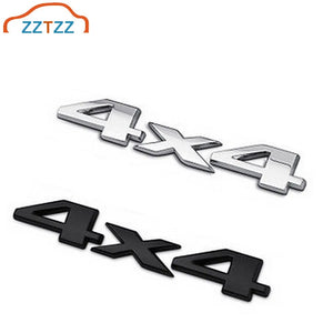3D 4X4 Emblem Chrome ABS Sticker Tail Badge Rear
