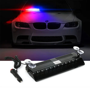 Warning 12LED Strobe Signal Lamps Dash Flashing Beacon Windshield