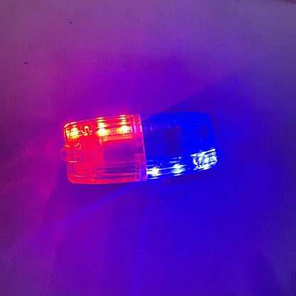 USB Rechargeable Clip White Lighting Red Blue Shoulder Tool