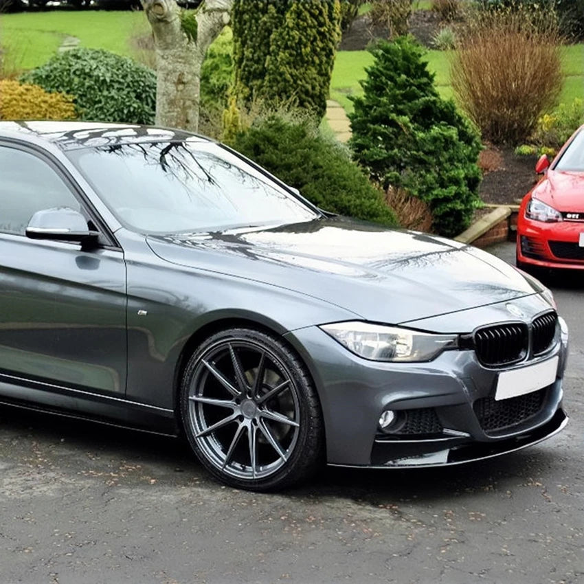 For BMW F30 F31 F35 320I Front Bumper Side Splitter Spoiler Kit