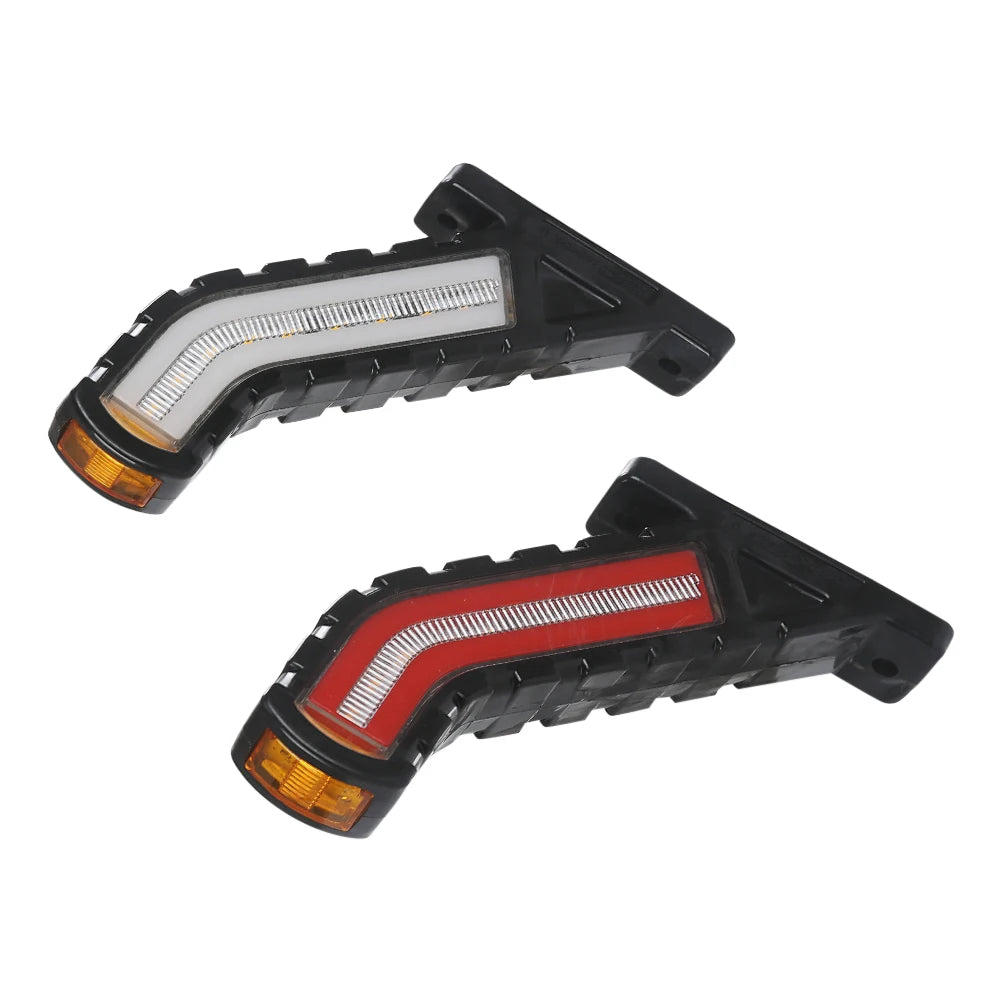 2PCS 12-24v Side Marker Warning Rear Tail External Trailer