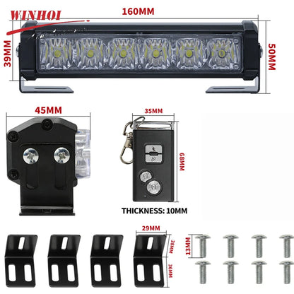 Strobe Wireless Remote Grill Warning 12V Stroboscope Signal