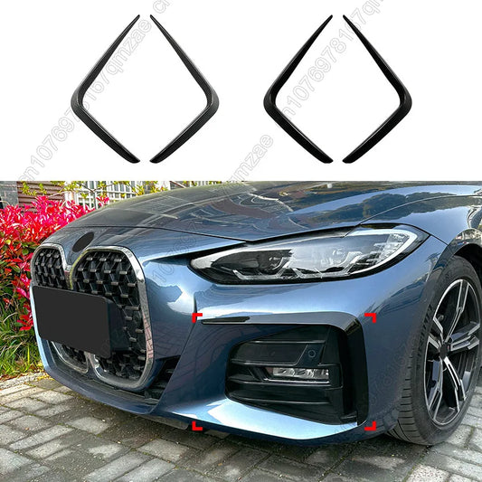 For BMW 4 Series G22 G23 Front Fog Frames Cover Trim Racing