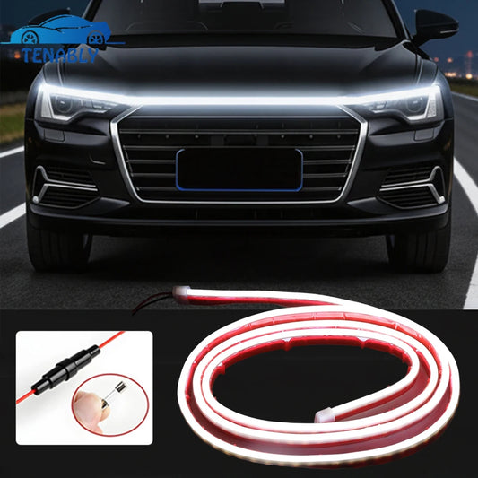 Hood Strip Dynamic Scan Startup Drl 12V Flexible Cuttable