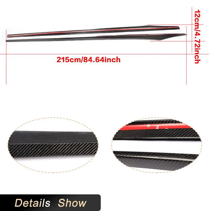For BMW 6 Series F06 M Carbon Fiber Side Skirts Extensions Lip