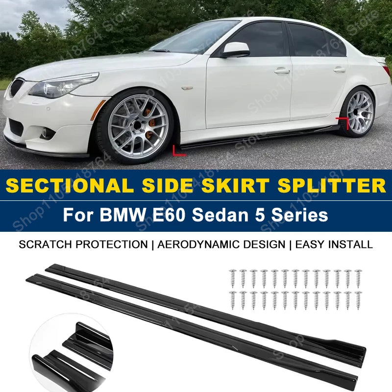 For BMW Accessories 2004-2010 E60 E61 Series M5 Side Skirts
