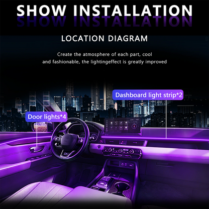 For Honda Accord Hybrid 2023-2026 6p-rgb Interior Atmosphere