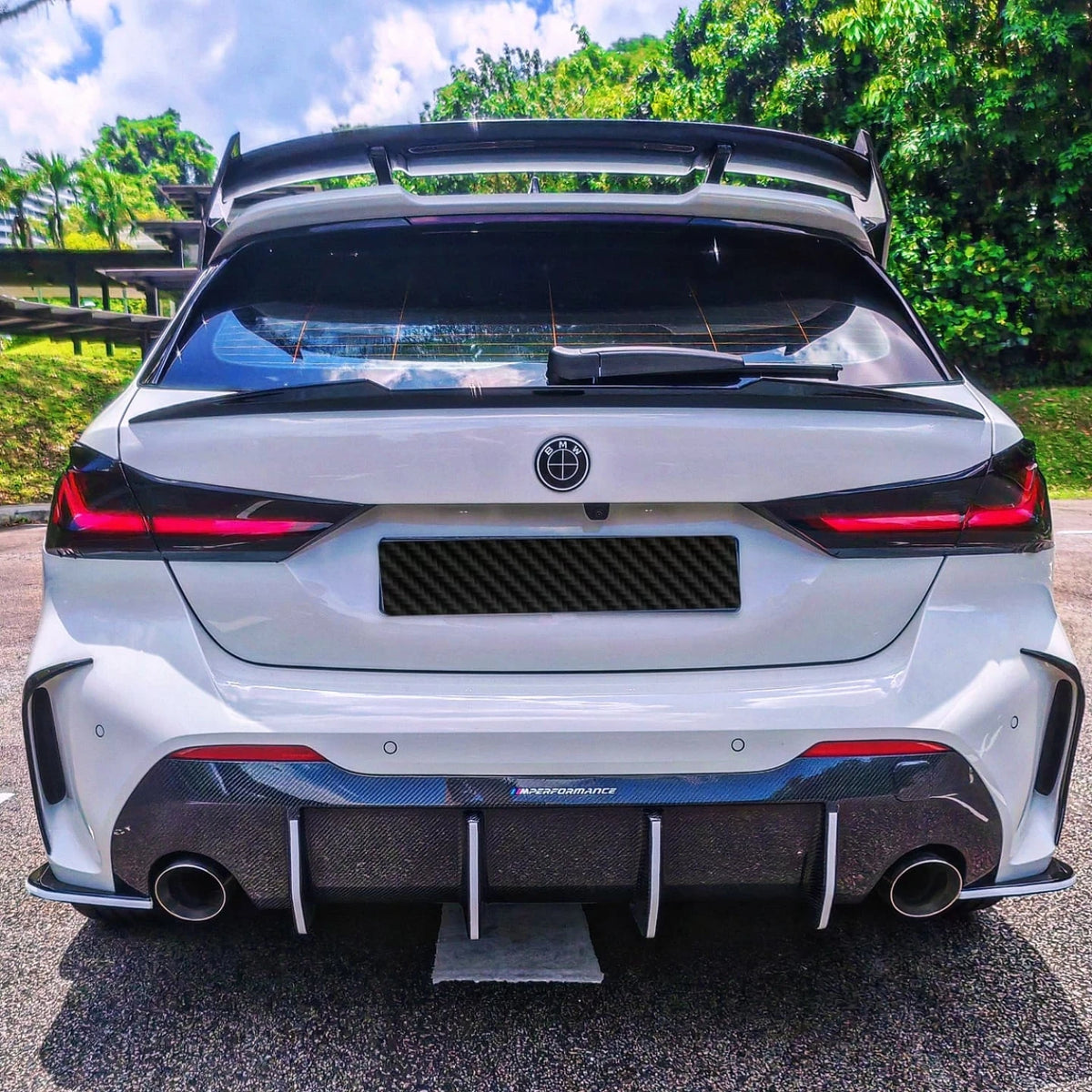 For BMW 1 Series F40 M-PACK Rear Bumper Diffuser Wind Knife Trim