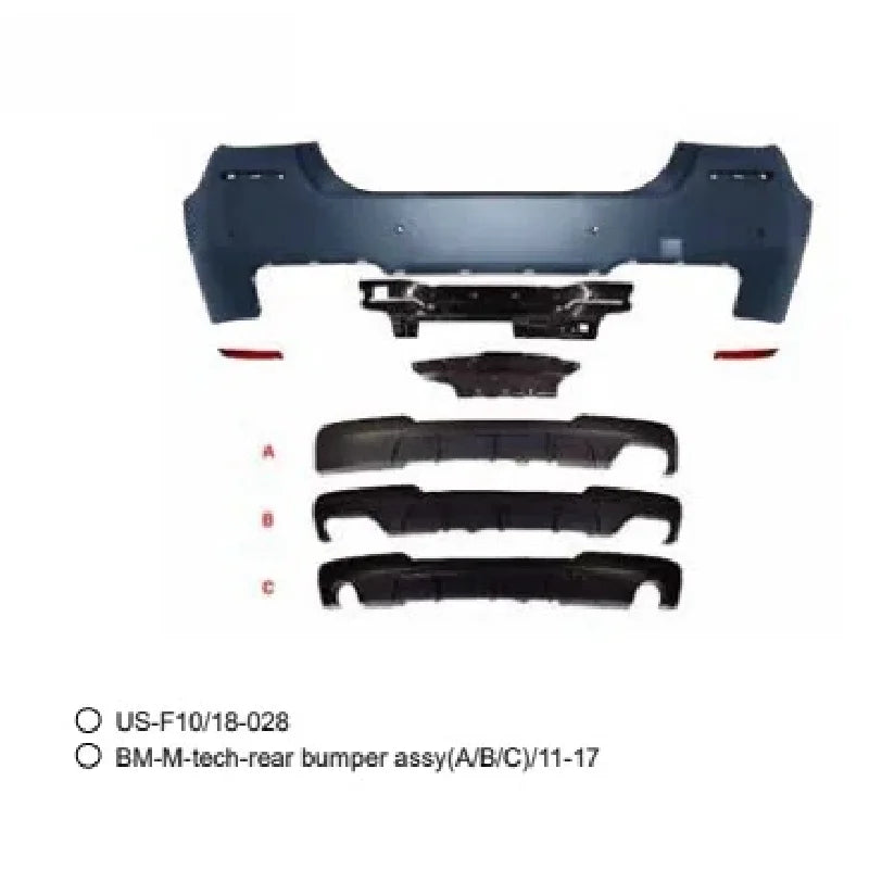 Body Kit Bumpers Parts Series F10 2010-2017 Rear Bumper