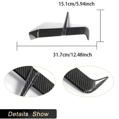 For BMW G90 G99 M5 2025 Rear Bumper Canards Full Carbon Fiber