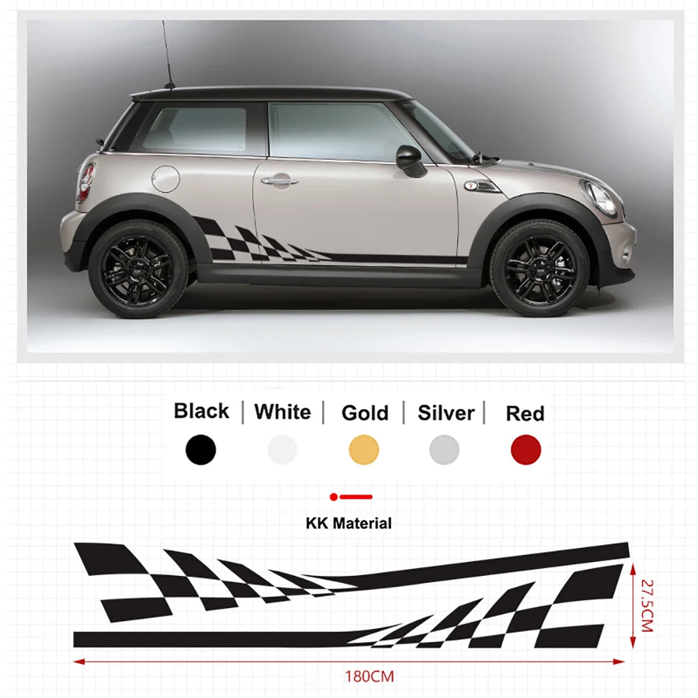 For MINI Cooper ClubmanF54 F55 F60 Door Side Body Waist Skirt