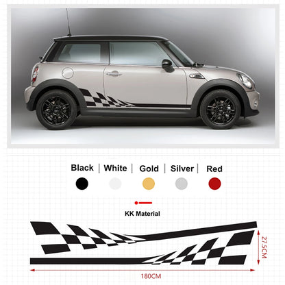 For MINI Cooper ClubmanF54 F55 F60 Door Side Body Waist Skirt