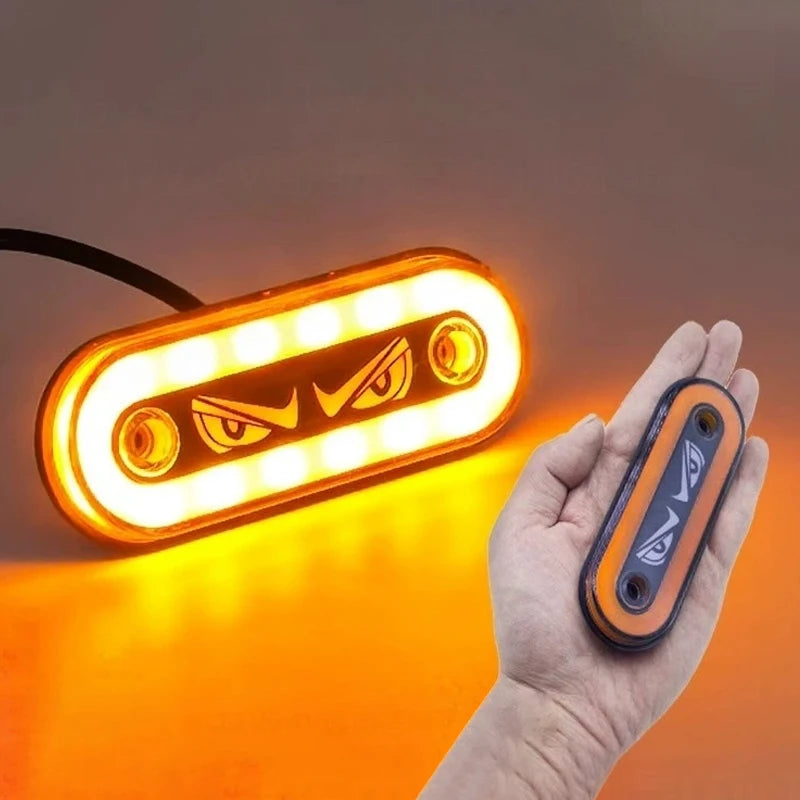 Visibility 12V 24V Side Markers Flashing Constant Modes Trucks