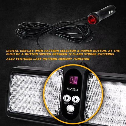 For Firefighter 86LED Green Emergency Strobe Flashing Visor