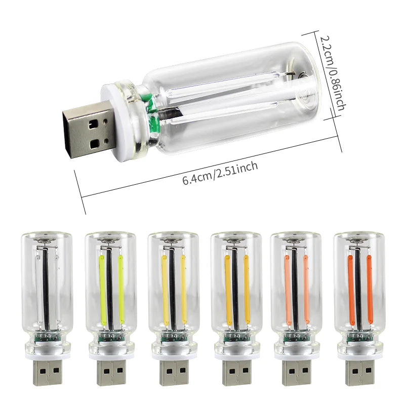 USB Night Touch Dimmable Filament Portable Lighting Atmosphere