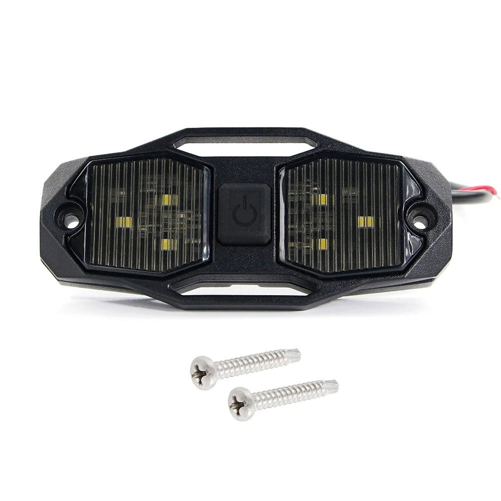 For Utv Polaris Rzr Can-Am ATV Roll Bar Mount Dome Rock Switch