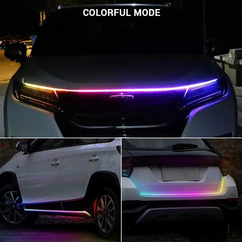 seametal12v Hood Flexible Headlight Strip Multicolor Atmosphere