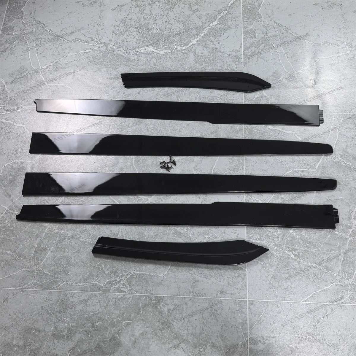 For BMW F10 520I 520D 530I Gloss Black Mp Side Skirts Extension