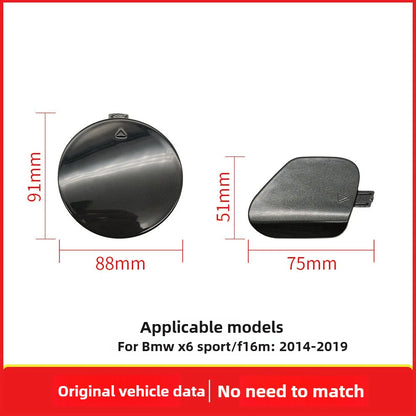 For BMW X6 2014-2019 Sport F16 M Front Rear Bumper Trailer Cover