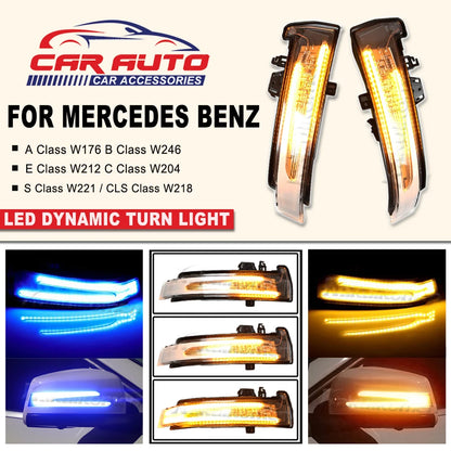 For Mercedes Benz W204 Cla A 2PCS Dynamic Turn Signal Side