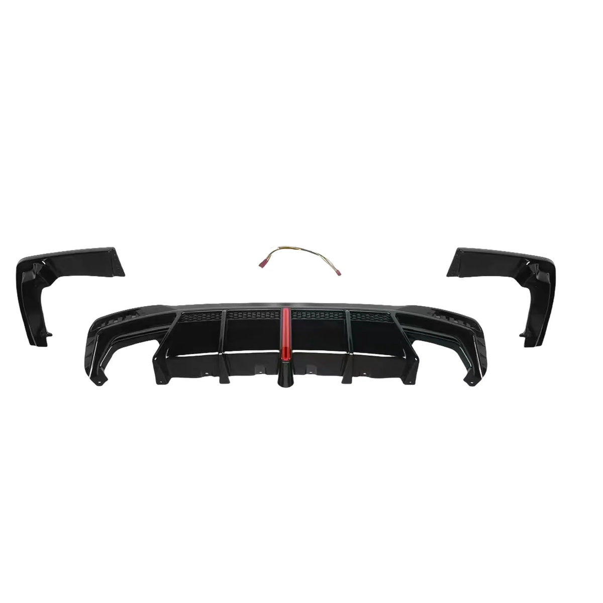 For BMW 5 Series G30 G31 Gloss Black Rear Bumper Diffuser Lip
