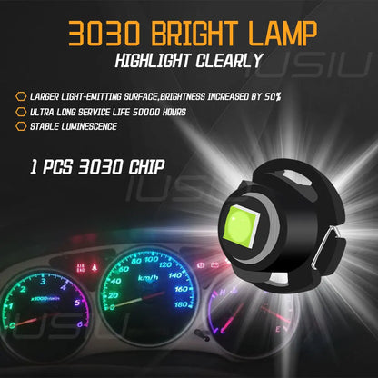 Iusiu 10PCS T3 t4.2 t4.7 Bulb Instrument 3030 Neo