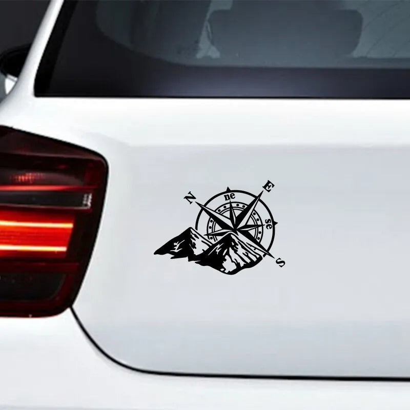 Mountain Compass Fashion Laser Sticker Body Decal Rear Windshield