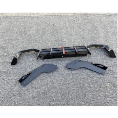 For BMW X4 F98 X4M 2019 Carbon Fiber Rear Diffuser Spoiler Side