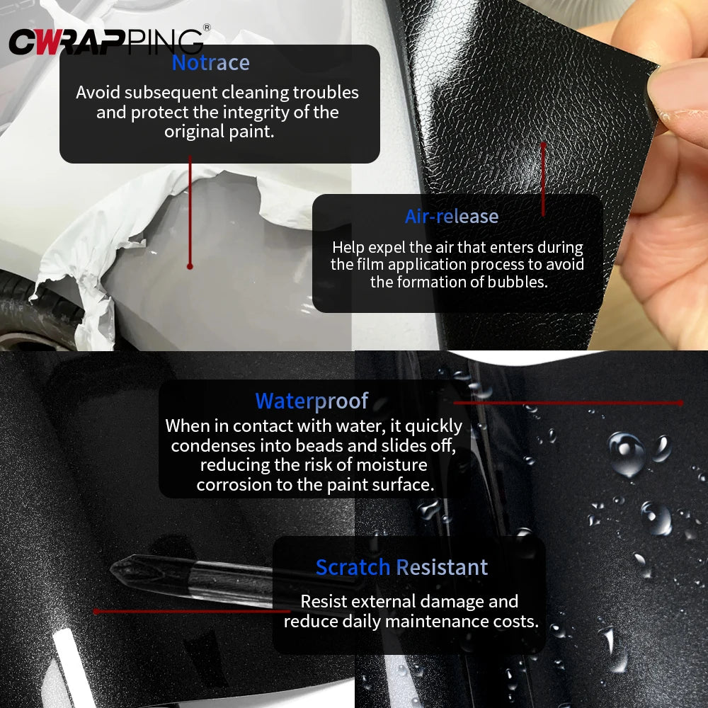 For Motorcycle Air-release Waterproof Pet Anti-Scratch Wrap