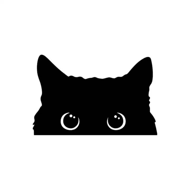 Stickers Waterproof Anime Cartoon Black Cat Sneak Electric