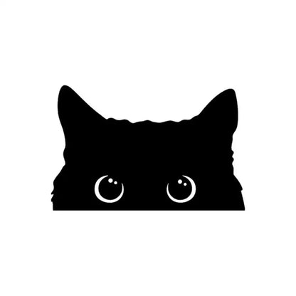 Stickers Waterproof Anime Cartoon Black Cat Sneak Electric
