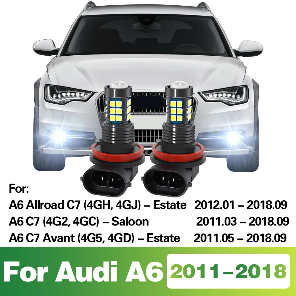 For Audi A6 Allroad C7 4GH Front Fog 4GJ Estate 4G2 4GC Saloon