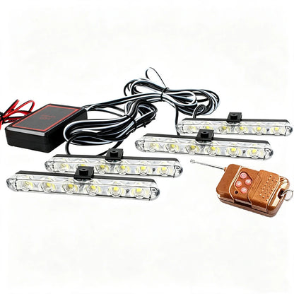 Grille Strobe Red Blue Yellow Remote Wireless Control Emergency