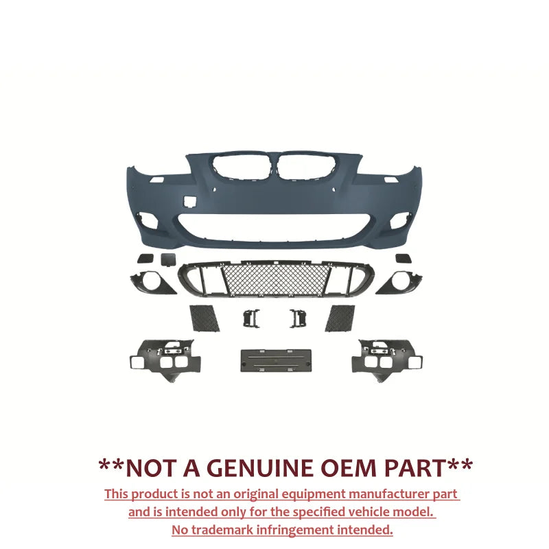 For BMW 5 Series E60 2003‑2009 Upgrade M Tech Front Rear Bumper