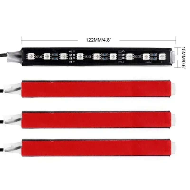 For Auto Interior Ambient Lighting Decoration RGB Strip 12V