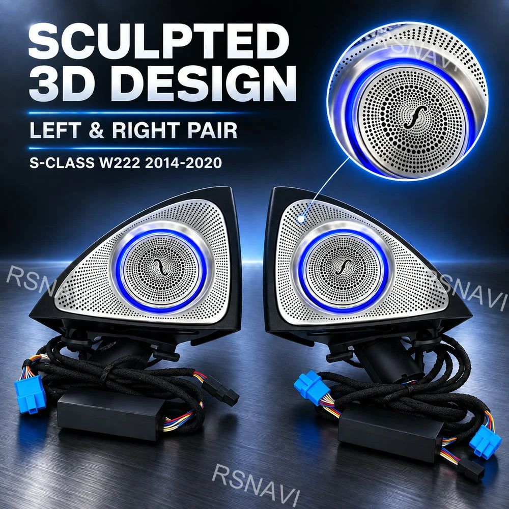 3D Rotating Tweeter Speakers Ambient Lighting Compatible
