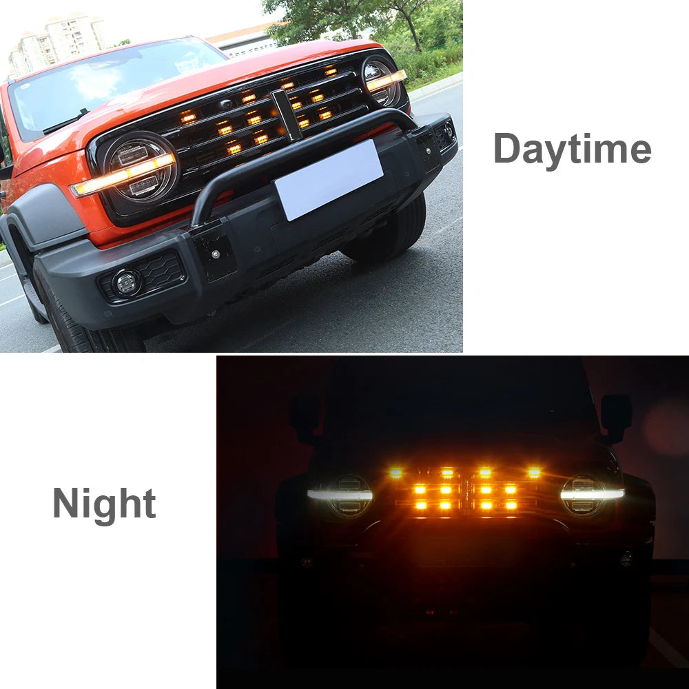 Front Grille Strobe 12V Flashing Emergency Warning Flash Signal