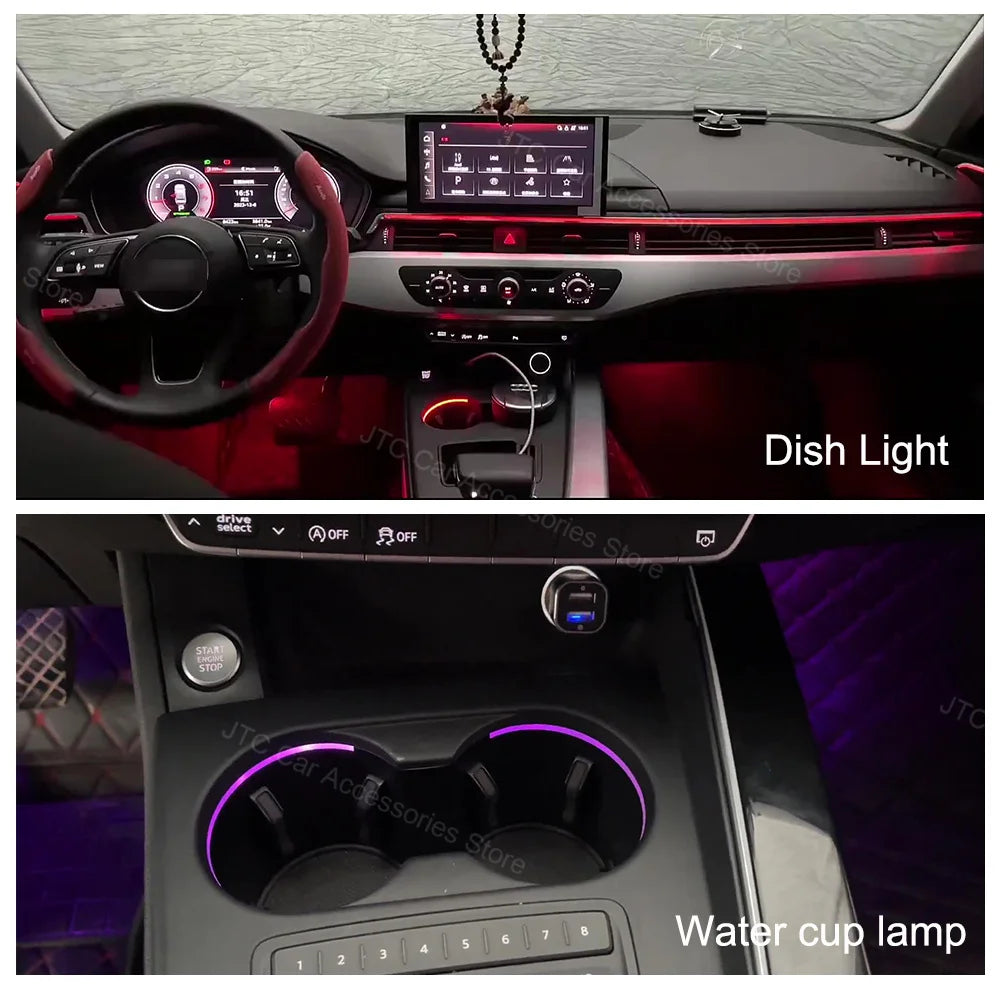 For Audi A4 A5 S4 S5 Ambient B9 2016-2023 30-color Mmi Air Vent