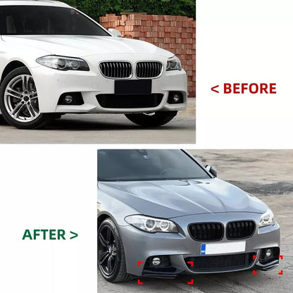 For BMW F10 F11 M Sport Front Bumper Lip Splitter Spoiler Series