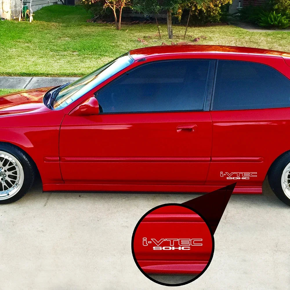 Pack i-vtec Sohc Sport Racing Decals Side Door Vinyl