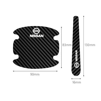 For Nissan Sylphy X-TRAIL Tiida Serena Carbon Fiber Door Handle