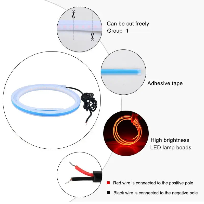 Hood Atmosphere Lght Strip Waterproof Exterior Lighting
