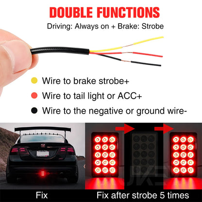 Rear Tail Brake Stop 12 V 3RD SUV Moto