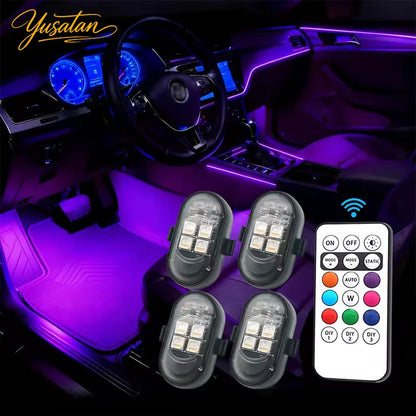 For Interior Grille Warning Light Decor Atmosphere Wireless