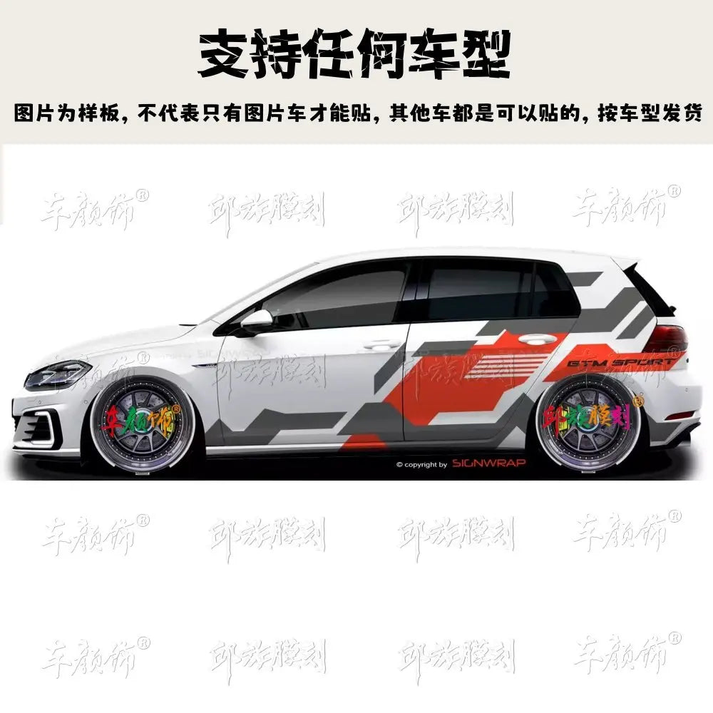 For VW Polo Golf 6 7 Vinyl Sticker Gti Scirocco Body Customized