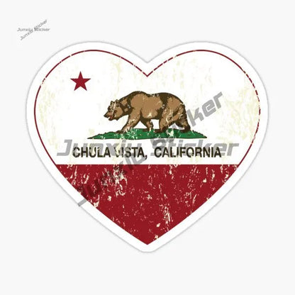 For Gtr Evo Decor Decal California Republic Bear Flag Sticker