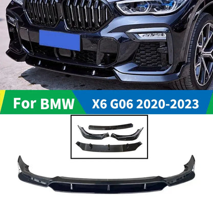 For BMW X6 G06 2019 2020 2021 2022-2024 Front Bumper Lip