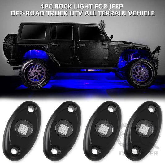 Pods Rock Neon Underglow Wheel Fender Well Underbody Lighting