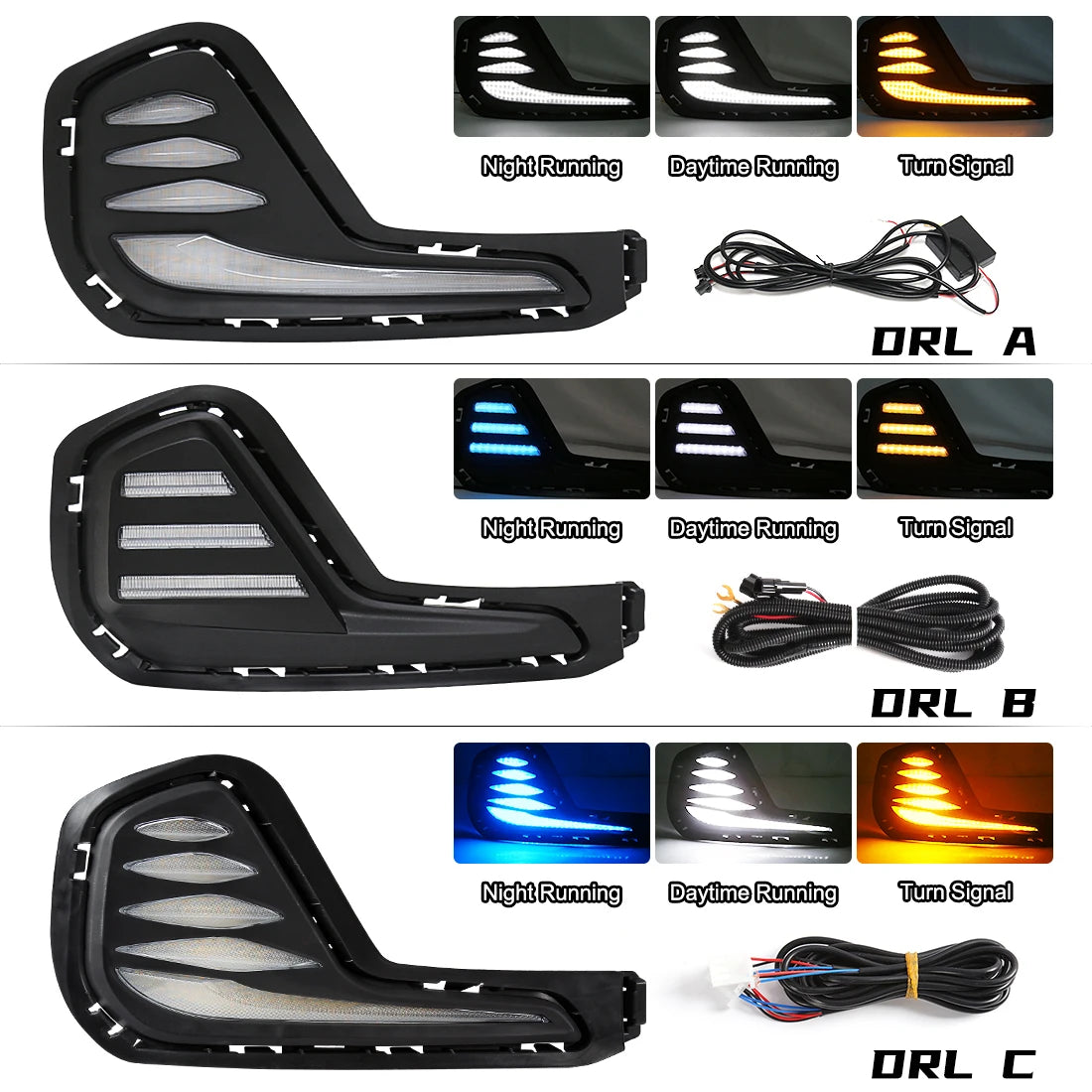 For Chevrolet Cavalier 2019 2020 2021 2PCS Daytime Running 2022